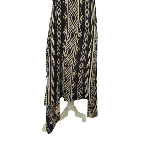 Blu Pepper Duster Cardigan Women M Southwestern Open Front Sleeveless Aztec Boho - Picture 11 of 16